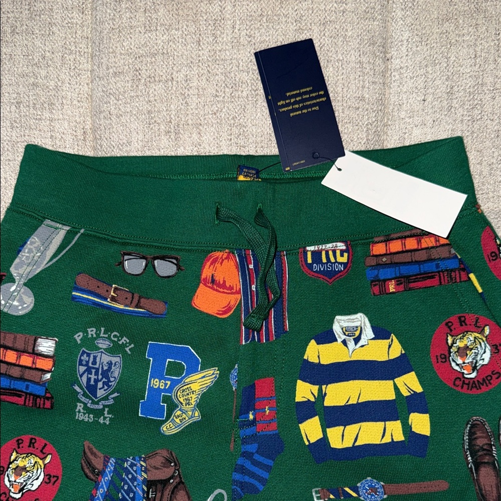 Polo by Ralph Lauren Kids Green Graphic Joggers - Picture 5 of 11